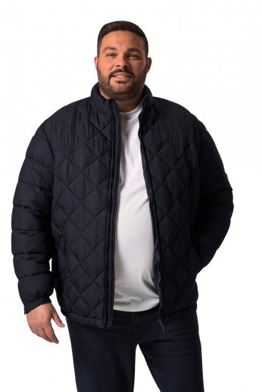 Men+ 494 Chaqueta acolchada con cuello alto Azul marino - Chaquetas - Chaquetas Tallas Grandes 2XL-8XL