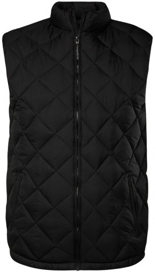 Men+ 578 Chaleco acolchado con cuello alto Negro - Chaquetas - Chaquetas Tallas Grandes 2XL-8XL