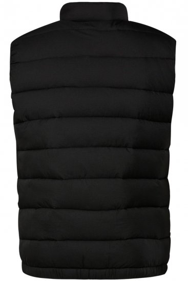 Men+ 578 Chaleco acolchado con cuello alto Negro - Chaquetas - Chaquetas Tallas Grandes 2XL-8XL