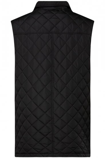 Boston Park 593 Chaleco acolchado con cuello camisero Negro - Chaquetas - Chaquetas Tallas Grandes 2XL-8XL