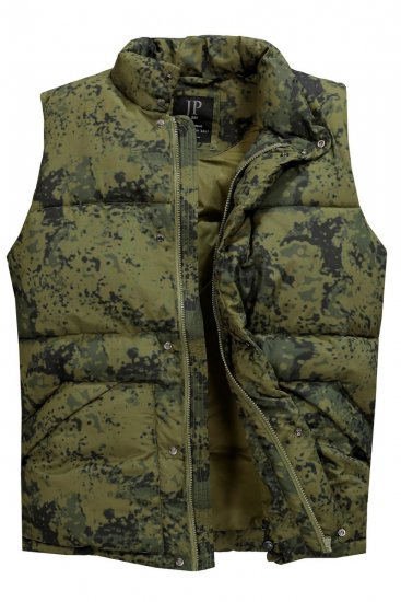 JP1880 831610 Chaleco acolchado en camuflaje Verde - Chaquetas - Chaquetas Tallas Grandes 2XL-8XL