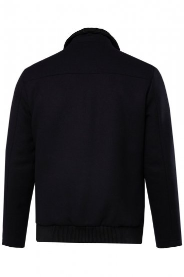 JP1880 831627 Chaqueta bomber en mezcla de lana Azul marino - Chaquetas - Chaquetas Tallas Grandes 2XL-8XL