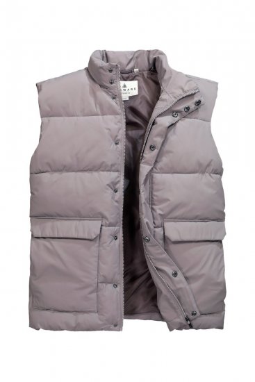 JP1880 831639 Chaleco acolchado en poliéster reciclado Gris oscuro - Chaquetas - Chaquetas Tallas Grandes 2XL-8XL