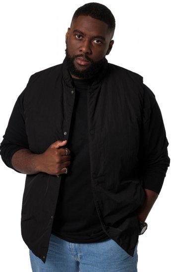 STHUGE 831824 Chaleco acolchado en material reciclado Negro - Chaquetas - Chaquetas Tallas Grandes 2XL-8XL