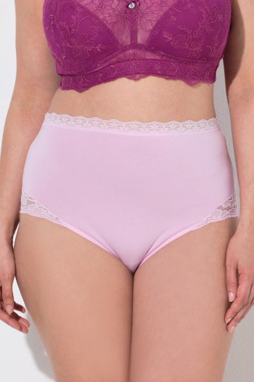 Ulla Popken 831866 Bragas de talle alto con encaje pack de 3 Azul marino - Bragas - 