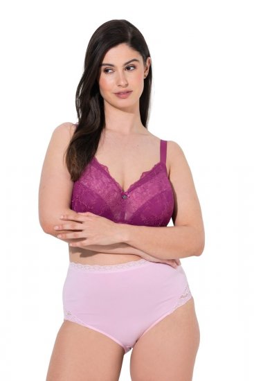 Ulla Popken 831866 Bragas de talle alto con encaje pack de 3 Azul marino - Bragas - 
