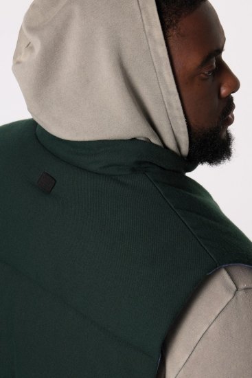 STHUGE 831896 Chaleco franela acolchado Verde oscuro - Chaquetas - Chaquetas Tallas Grandes 2XL-8XL