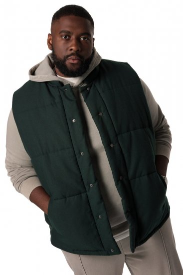STHUGE 831896 Chaleco franela acolchado Verde oscuro - Chaquetas - Chaquetas Tallas Grandes 2XL-8XL