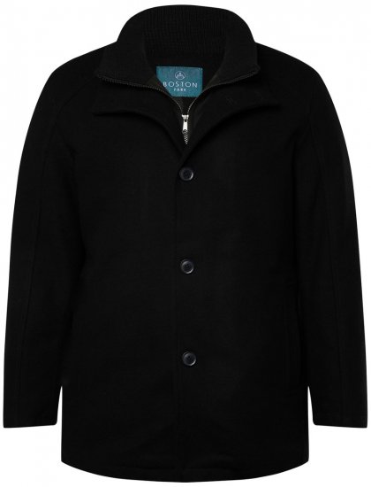 Boston Park 036 Chaqueta con aspecto de lana y cuello alto Azul marino - Chaquetas - Chaquetas Tallas Grandes 2XL-8XL