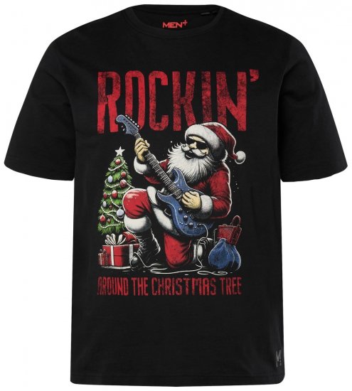 Men+ 180 Camiseta Rockin' Negro - Camisetas - Camisetas - 2XL-14XL