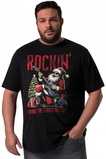 Men+ 180 Camiseta Rockin' Negro - Camisetas - Camisetas - 2XL-14XL