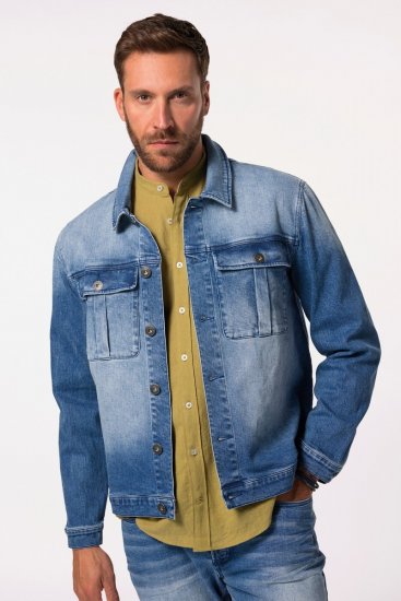 JP1880 832510 Stretch Chaqueta vaquera Azul índigo - Chaquetas - Chaquetas Tallas Grandes 2XL-8XL
