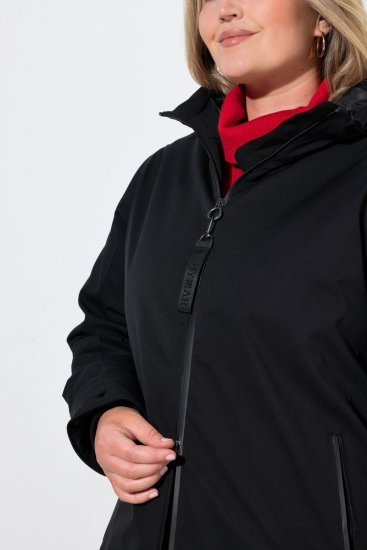 Ulla Popken 833341 Chaqueta técnica Negro - Chaquetas - Chaquetas para mujer en tallas grandes