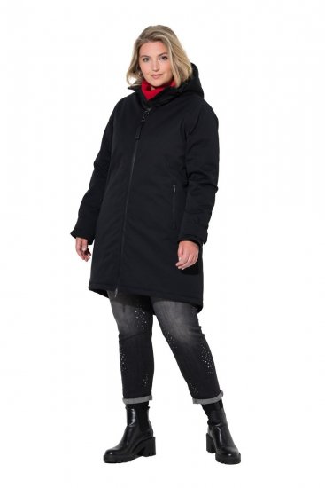 Ulla Popken 833341 Chaqueta técnica Negro - Chaquetas - Chaquetas para mujer en tallas grandes