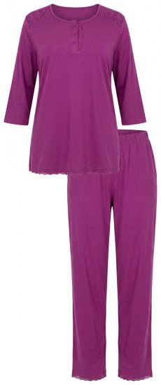 Ulla Popken 833660 Pijama Violeta - Pijamas/ropa de estar en casa - 