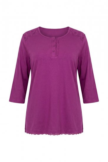 Ulla Popken 833660 Pijama Violeta - Pijamas/ropa de estar en casa - 