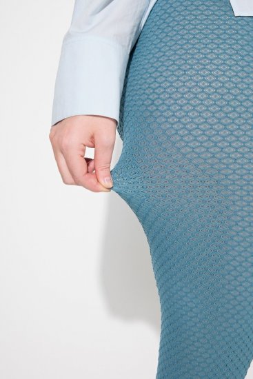 Ulla Popken 833718 Leggings de media con encaje Petróleo - Medias & calcetines - 