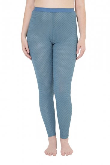 Ulla Popken 833718 Leggings de media con encaje Petróleo - Medias & calcetines - 