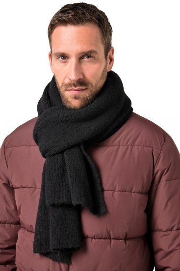 JP1880 834031 Bufanda de punto Negro - Bufandas - 