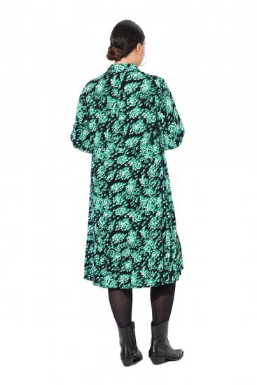 Ulla Popken 834191 Vestido camisero estampado Negro - Vestidos camiseros - 
