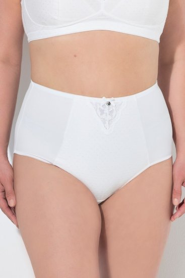 Ulla Popken 834307 Braga moldeadora con encaje Blanco roto - Ropa moldeadora - 