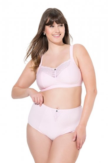 Ulla Popken 834307 Braga moldeadora con encaje Rosa - Ropa moldeadora - 