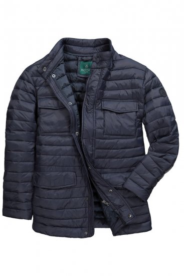 Boston Park 416 Chaqueta acolchada con cuello alto Azul marino - Chaquetas - Chaquetas Tallas Grandes 2XL-8XL
