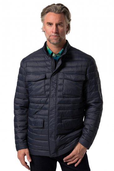 Boston Park 416 Chaqueta acolchada con cuello alto Azul marino - Chaquetas - Chaquetas Tallas Grandes 2XL-8XL