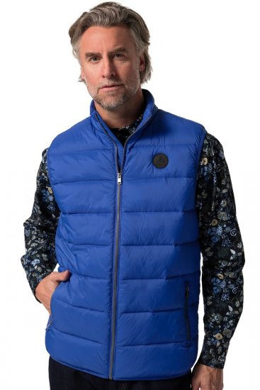 Boston Park 460 Chaleco acolchado con cuello alto Azul - Chaquetas - Chaquetas Tallas Grandes 2XL-8XL