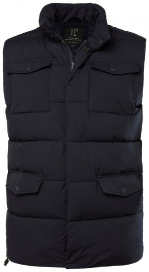 JP1880 834648 Chaleco acolchado con cuello alto Azul marino - Chaquetas - Chaquetas Tallas Grandes 2XL-8XL
