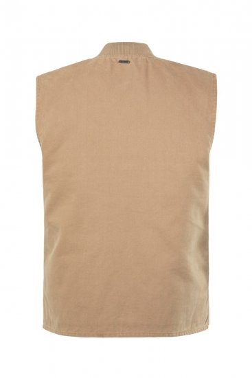 JP1880 834734 Chaleco canvas Beige oscuro - Chaquetas - Chaquetas Tallas Grandes 2XL-8XL