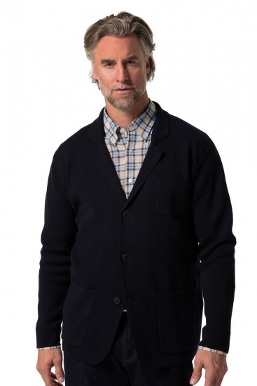 Boston Park 747 Flexlastic Blazer de punto Azul marino - Trajes - Trajes 2XL-8XL