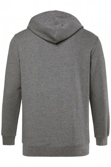 Men+ 851 Sudadera con capucha y cremallera Gris jaspeado - Sudaderas - Sudaderas 2XL-12XL