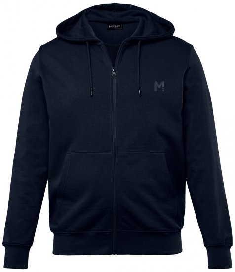 Men+ 851 Sudadera con capucha y cremallera Azul marino - Sudaderas - Sudaderas 2XL-12XL