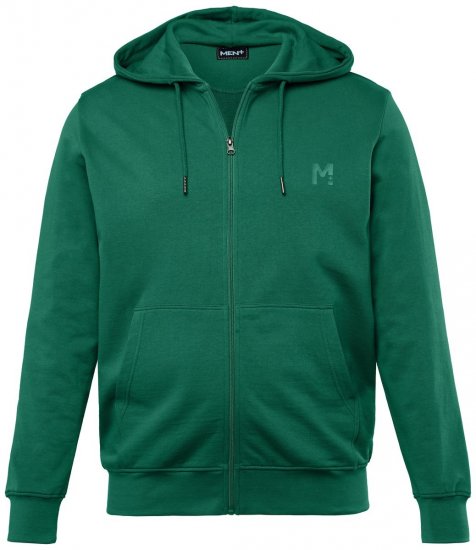 Men+ 851 Sudadera con capucha y cremallera Verde - Sudaderas - Sudaderas 2XL-12XL