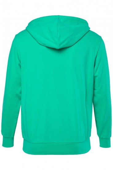 Men+ 851 Sudadera con capucha y cremallera Verde esmeralda - Sudaderas - Sudaderas 2XL-12XL