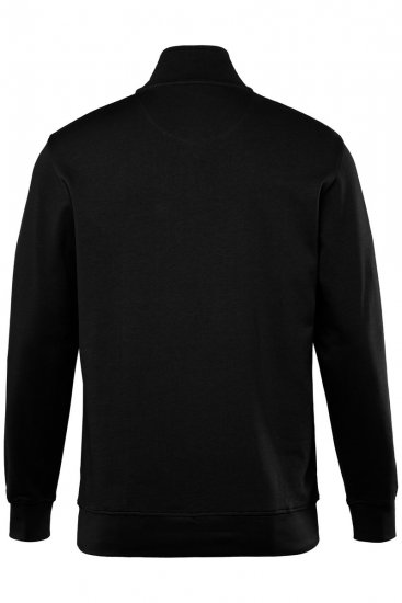 Men+ 856 Sudadera con media cremallera Negro - Sudaderas - Sudaderas 2XL-12XL