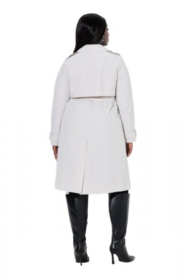 Ulla Popken 834990 Gabardina Topo - Abrigos - Abrigos de talla grande