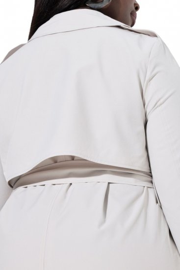 Ulla Popken 834990 Gabardina Topo - Abrigos - Abrigos de talla grande