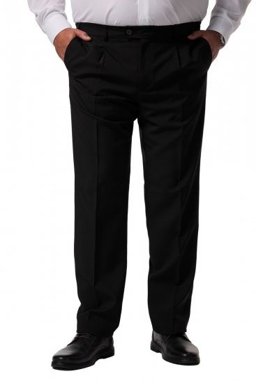 Men+ 066 Porto Pantalón de traje bellyfit Negro - Trajes - Trajes 2XL-8XL