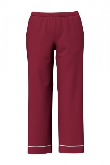 Ulla Popken 835397 Pijama de manga corta con cuello camisero Lila - Pijamas/ropa de estar en casa - 