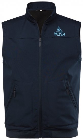 Men+ 414 Chaleco softshell con cuello alto Azul marino - Chaquetas - Chaquetas Tallas Grandes 2XL-8XL