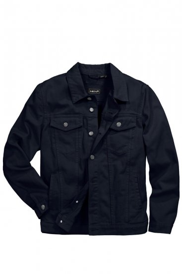 Men+ 446 Chaqueta vaquera con bolsillos en el pecho Azul marino - Chaquetas - Chaquetas Tallas Grandes 2XL-8XL