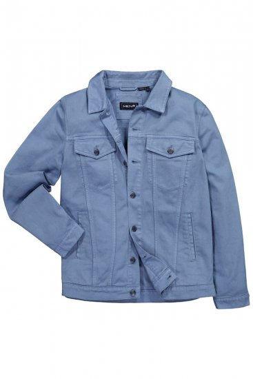 Men+ 446 Chaqueta vaquera con bolsillos en el pecho Azul denim - Chaquetas - Chaquetas Tallas Grandes 2XL-8XL