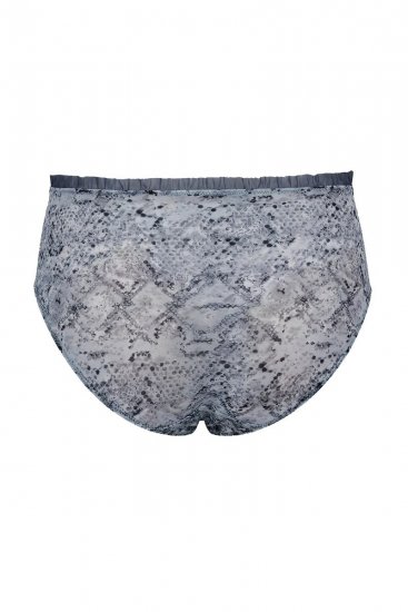 Ulla Popken 835633 Bragas con estampado animal Antracita - Bragas - 