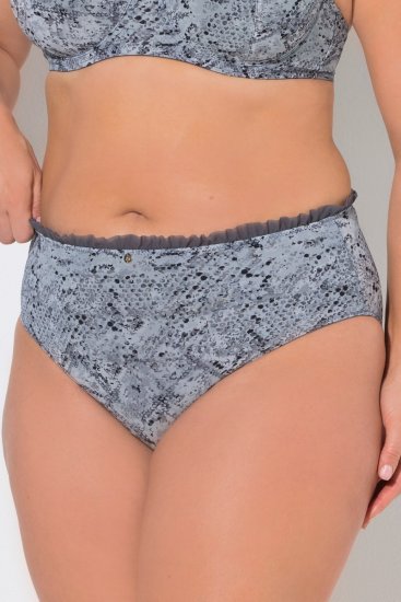 Ulla Popken 835633 Bragas con estampado animal Antracita - Bragas - 