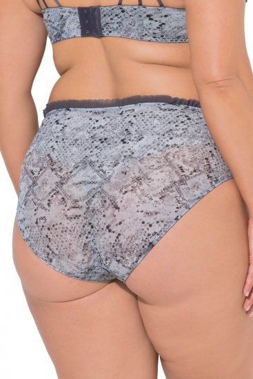 Ulla Popken 835633 Bragas con estampado animal Antracita - Bragas - 