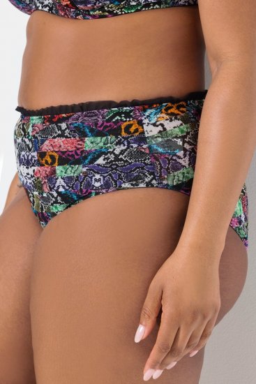 Ulla Popken 835633 Bragas con estampado animal Multicolor - Bragas - 