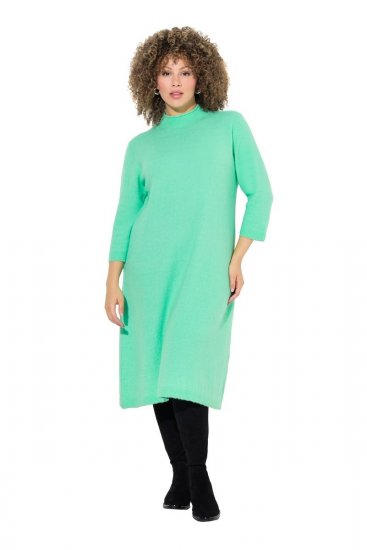 Ulla Popken 835720 Vestido de punto evasé con manga 3/4 Petróleo - Vestidos de punto - 