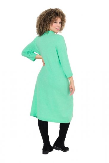 Ulla Popken 835720 Vestido de punto evasé con manga 3/4 Petróleo - Vestidos de punto - 